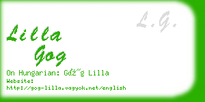 lilla gog business card